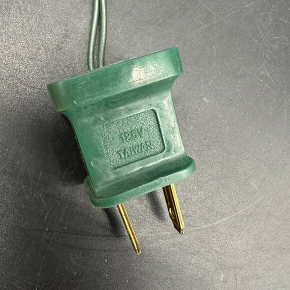 Vintage Lighted Christmas Tree Topper Gold Tinsel 1980s Taiwan Decoration - Picture 6 of 8